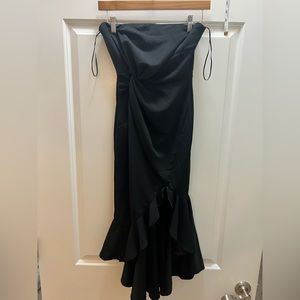 Black Strapless MIDI Dress - Size Small. Never worn!